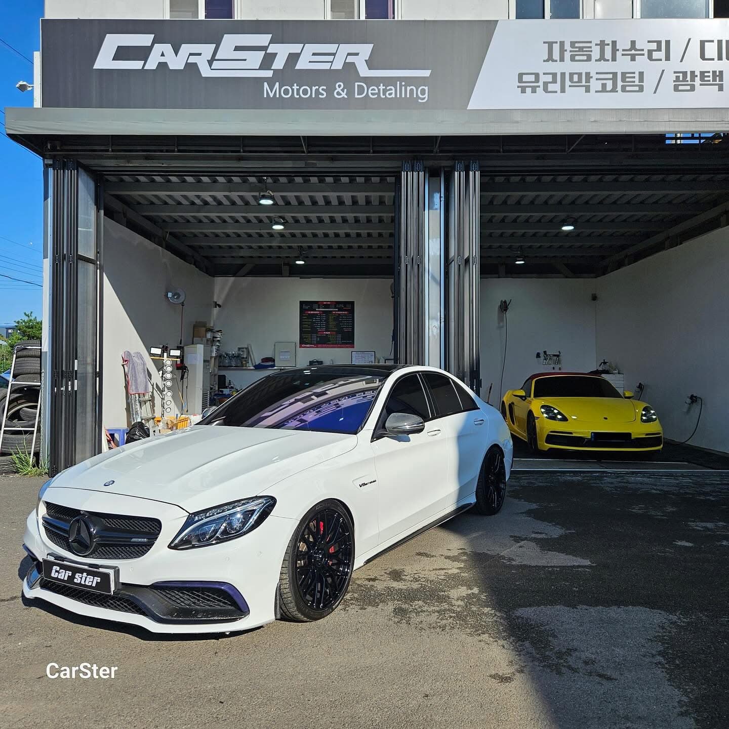 W204 C63 AMG 사고수리